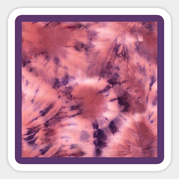 Purple and Pale Pink Pastel Tie-Dye Sticker by Carolina Díaz